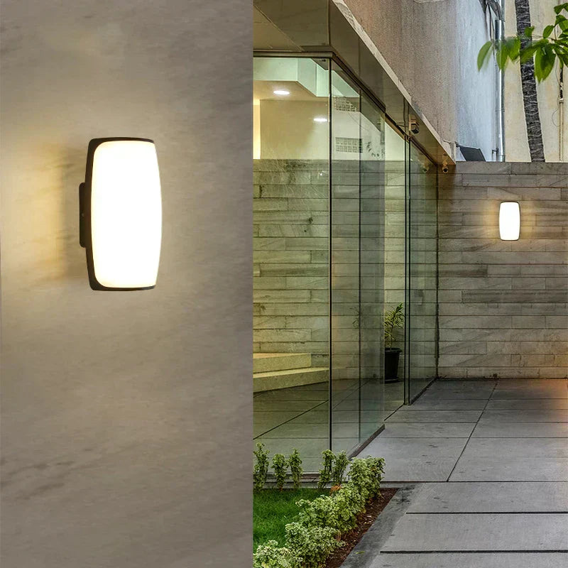 Astyra - Nowoczesna Czarna Wodoodporna Lampa LED Zewnętrzna IP65