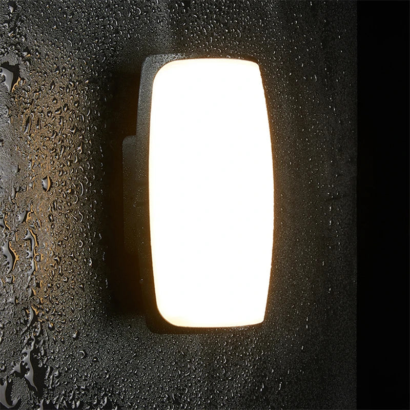 Astyra - Nowoczesna Czarna Wodoodporna Lampa LED Zewnętrzna IP65