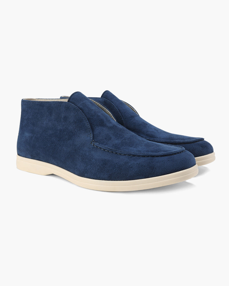 Old Money Suede Moccasins in Wysokie Style