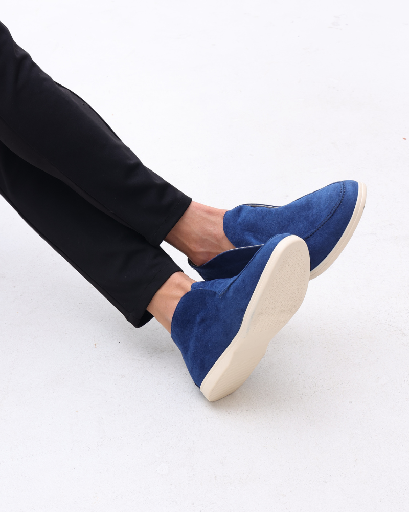 Old Money Suede Moccasins in Wysokie Style