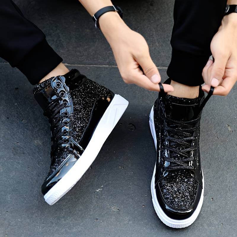 StijlForce | Męskie Sneakersy z Lśniącym Wykończeniem