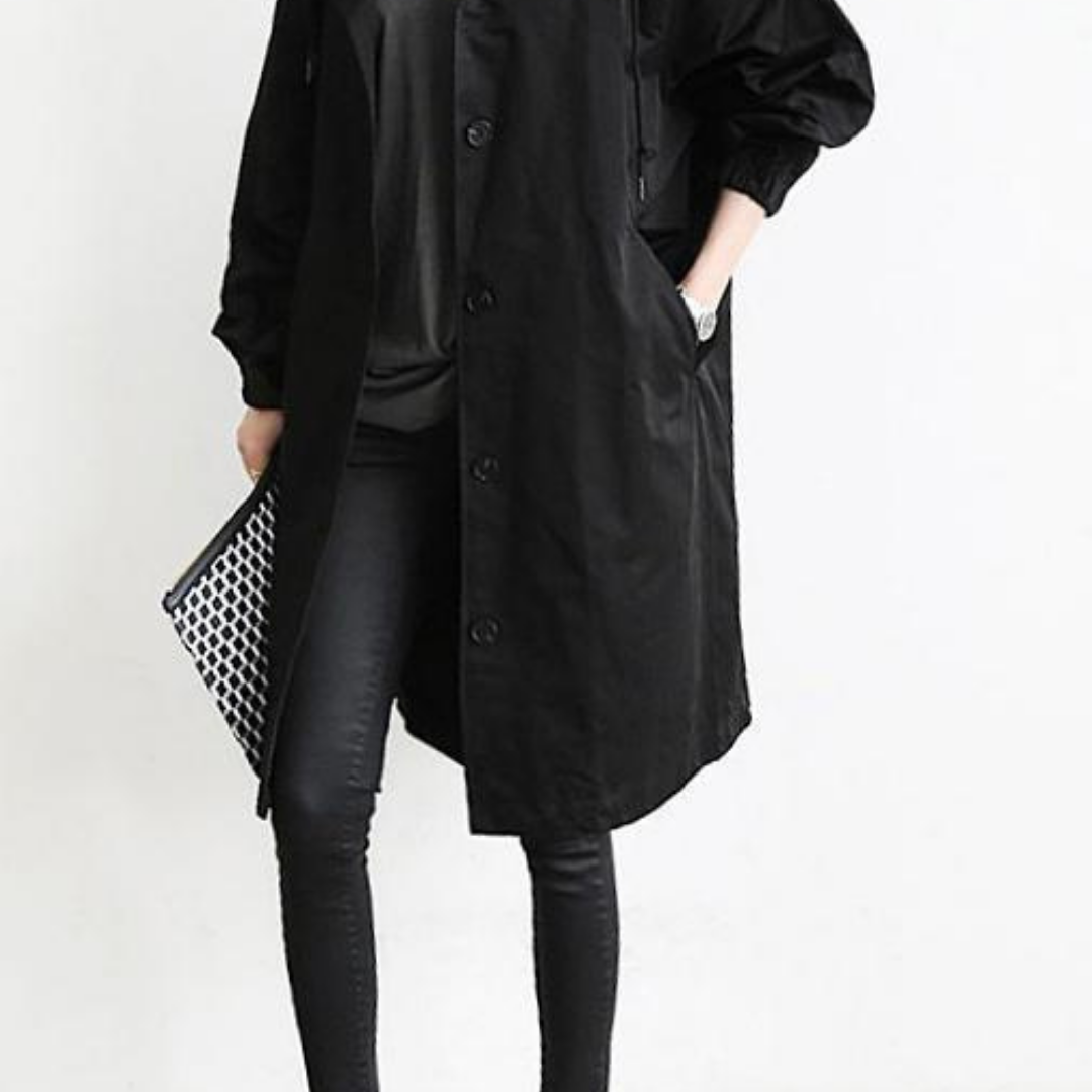 Damski Długi Trenchcoat Uniwersalny