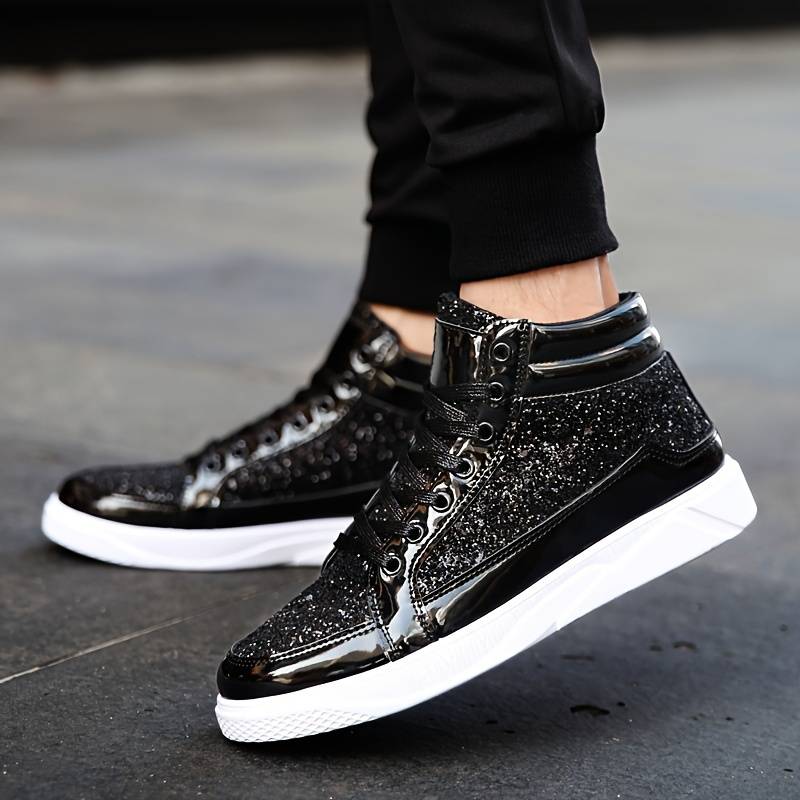 StijlForce | Męskie Sneakersy z Lśniącym Wykończeniem