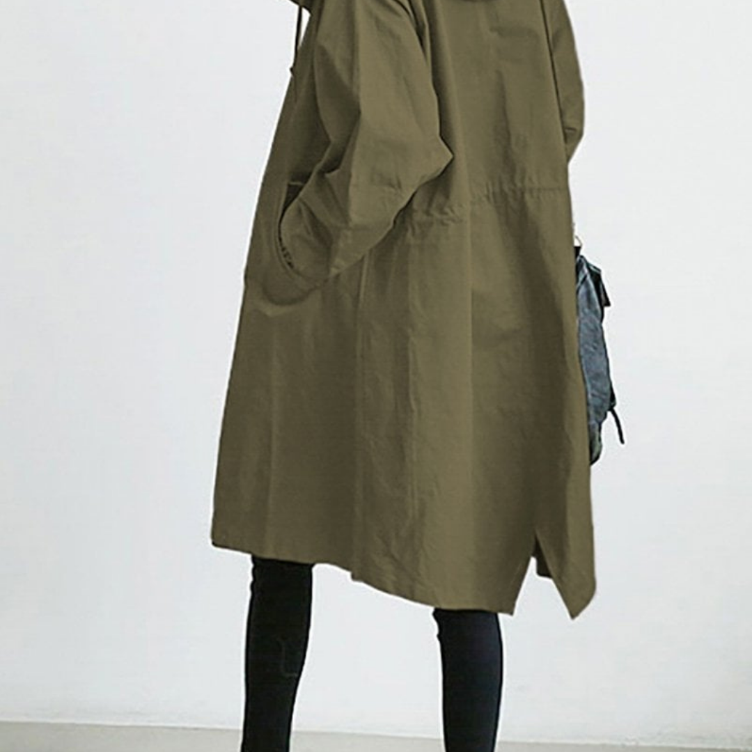 Damski Długi Trenchcoat Uniwersalny