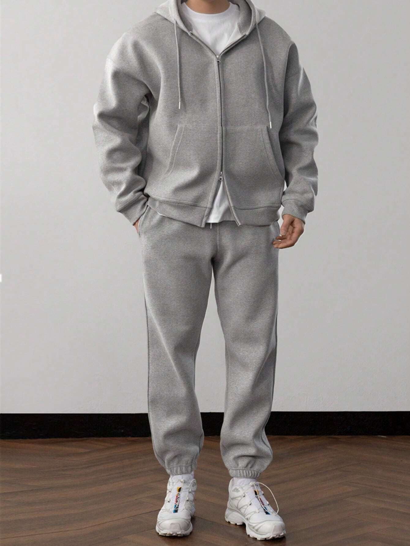 NICK | Męski zestaw casualowy z hoodie i spodniami w klasycznym stylu