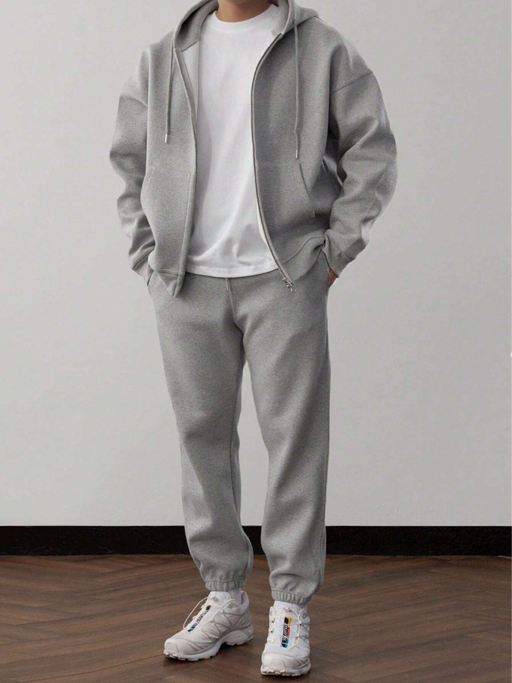 NICK | Męski zestaw casualowy z hoodie i spodniami w klasycznym stylu