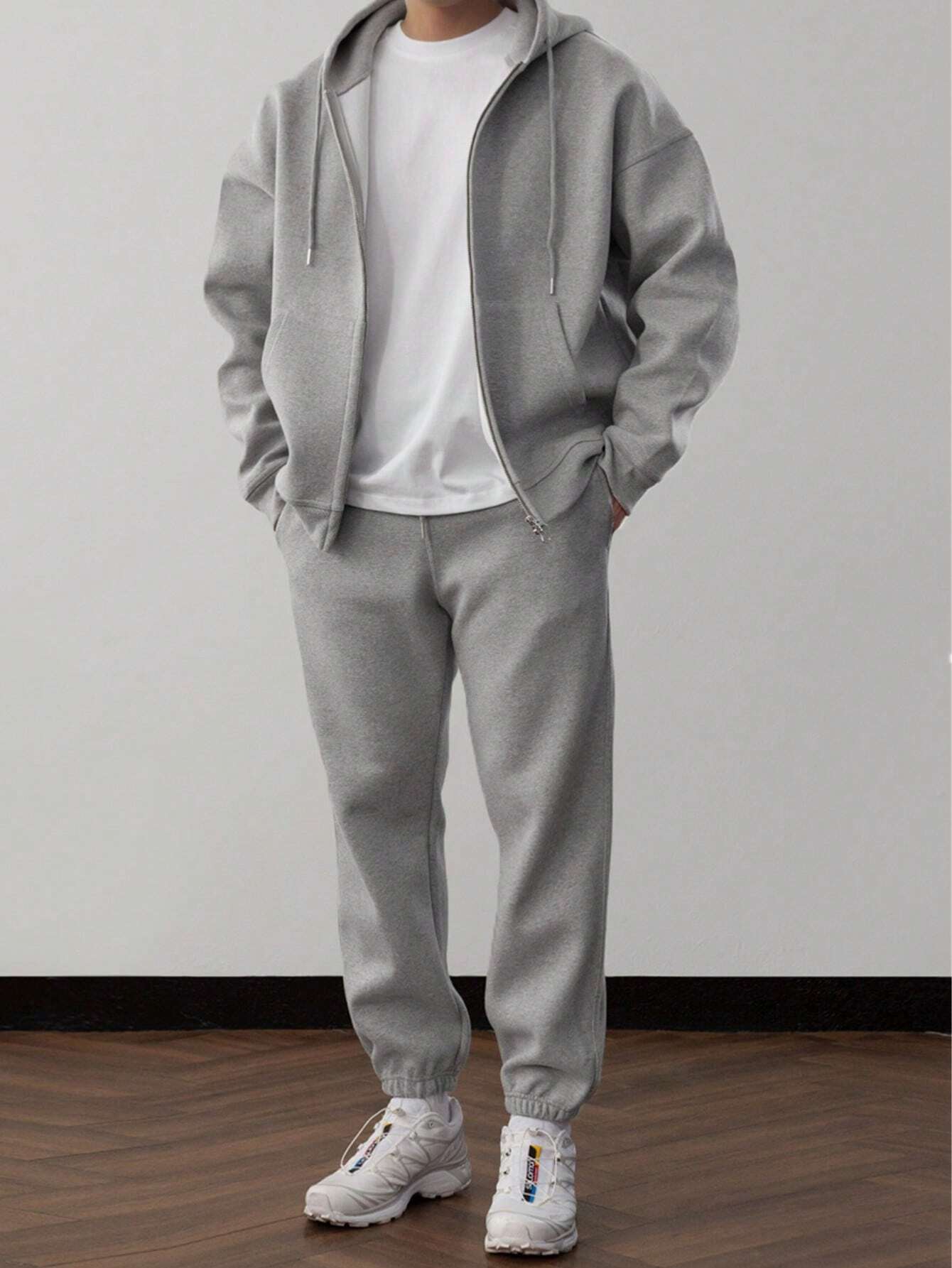NICK | Męski zestaw casualowy z hoodie i spodniami w klasycznym stylu