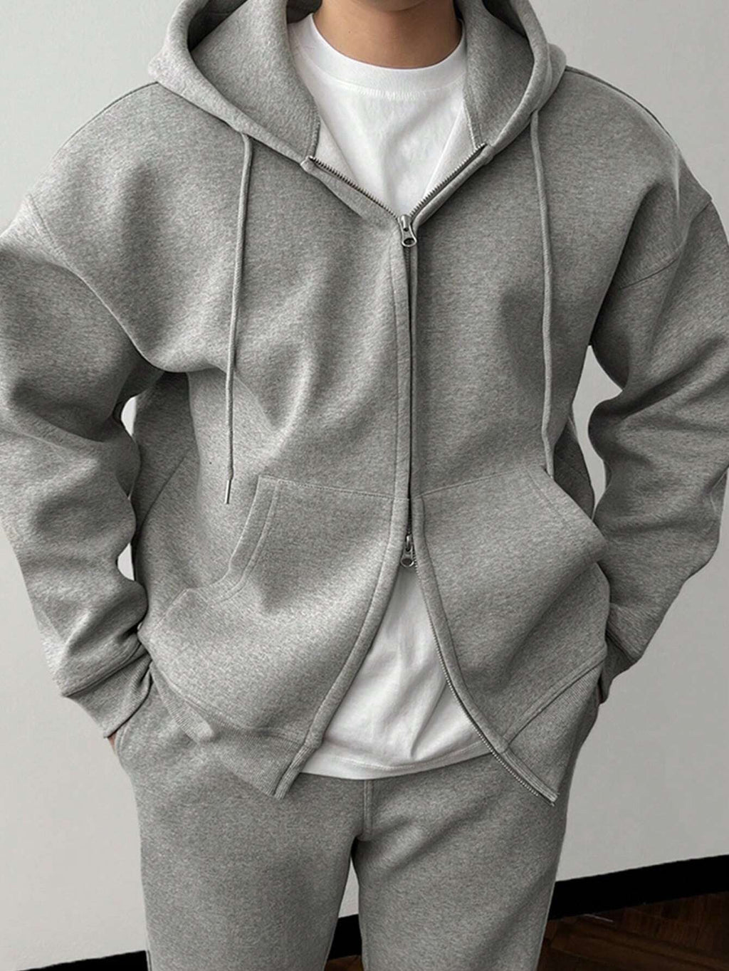 NICK | Męski zestaw casualowy z hoodie i spodniami w klasycznym stylu