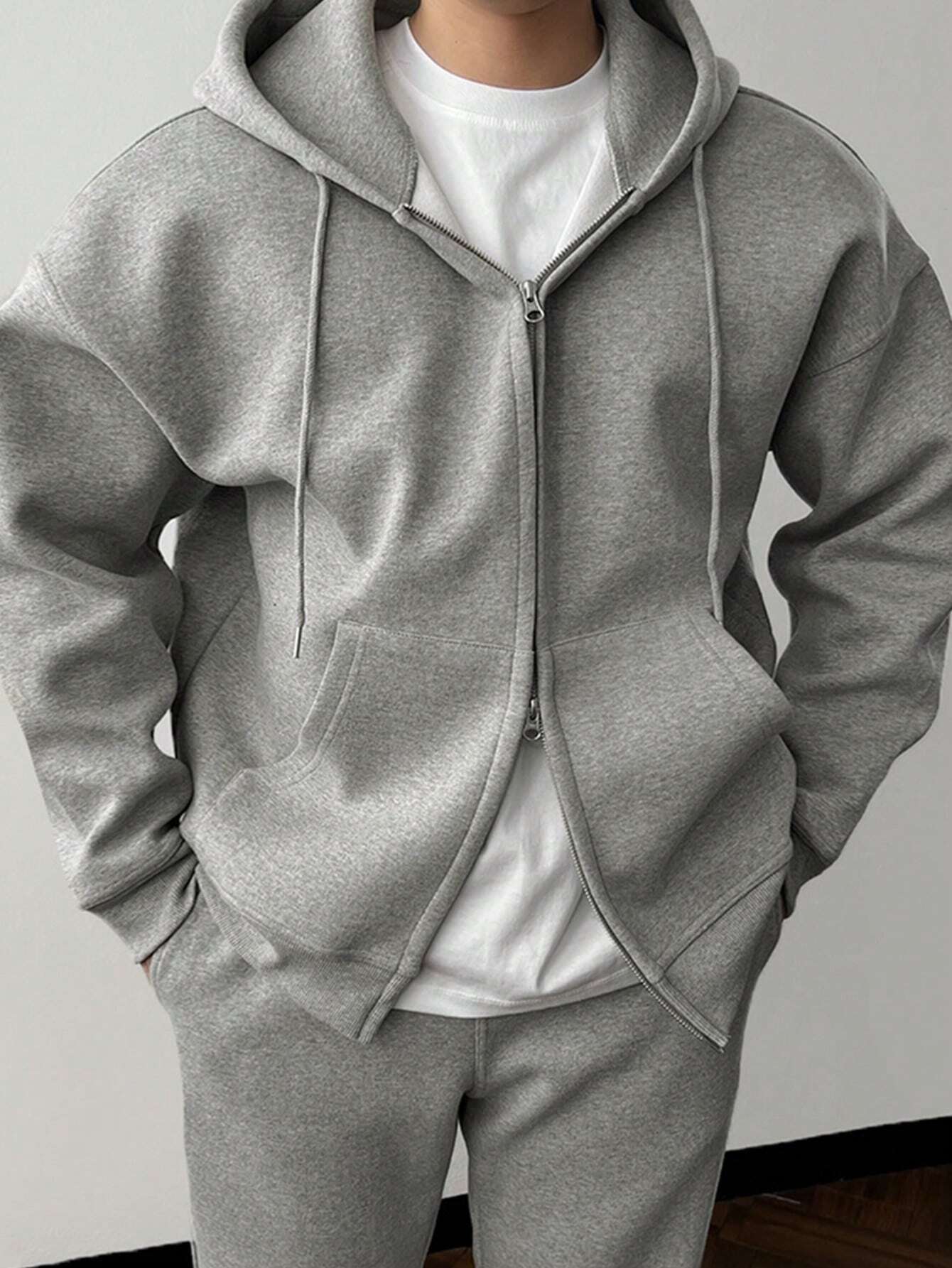 NICK | Męski zestaw casualowy z hoodie i spodniami w klasycznym stylu