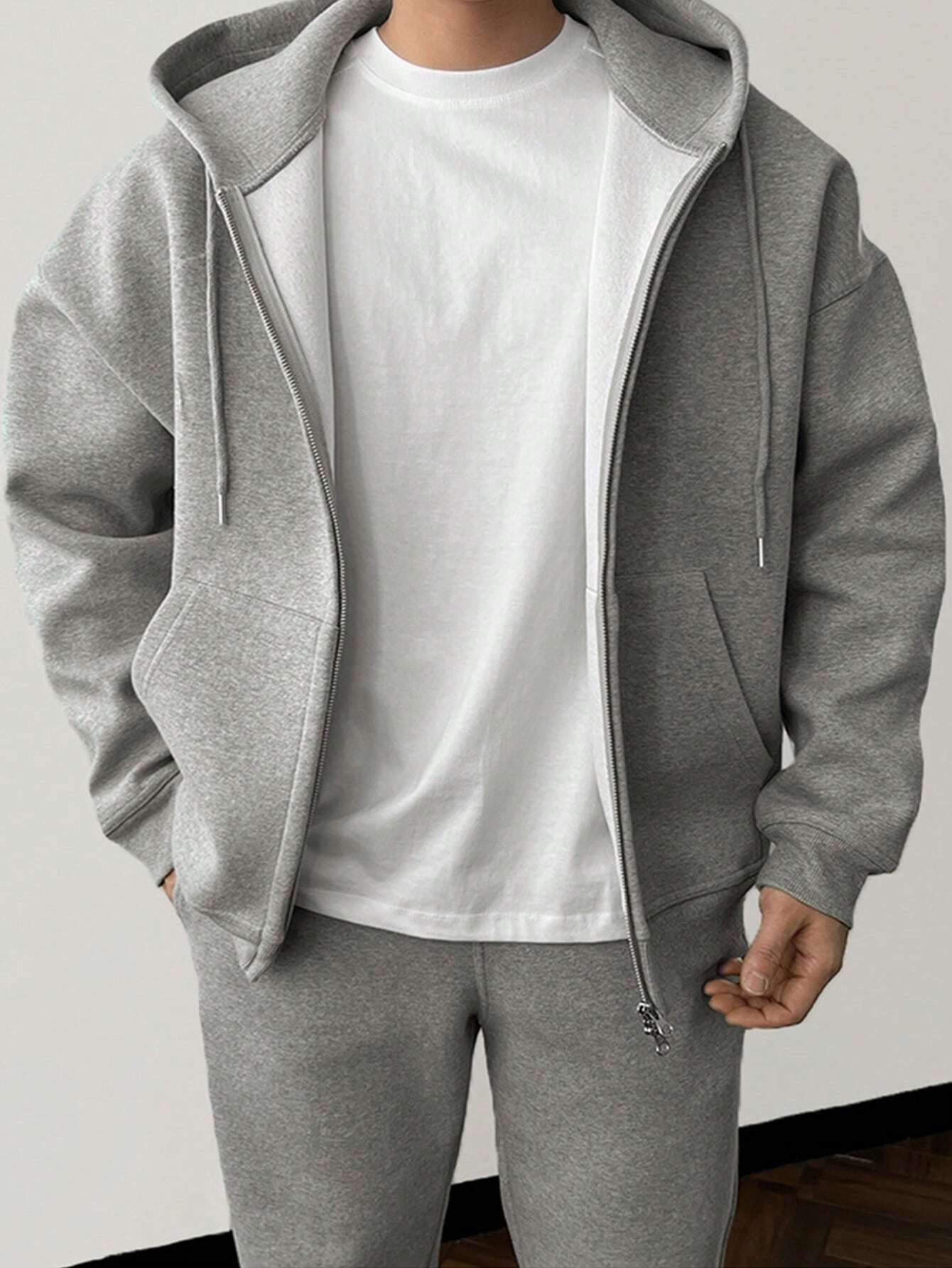 NICK | Męski zestaw casualowy z hoodie i spodniami w klasycznym stylu