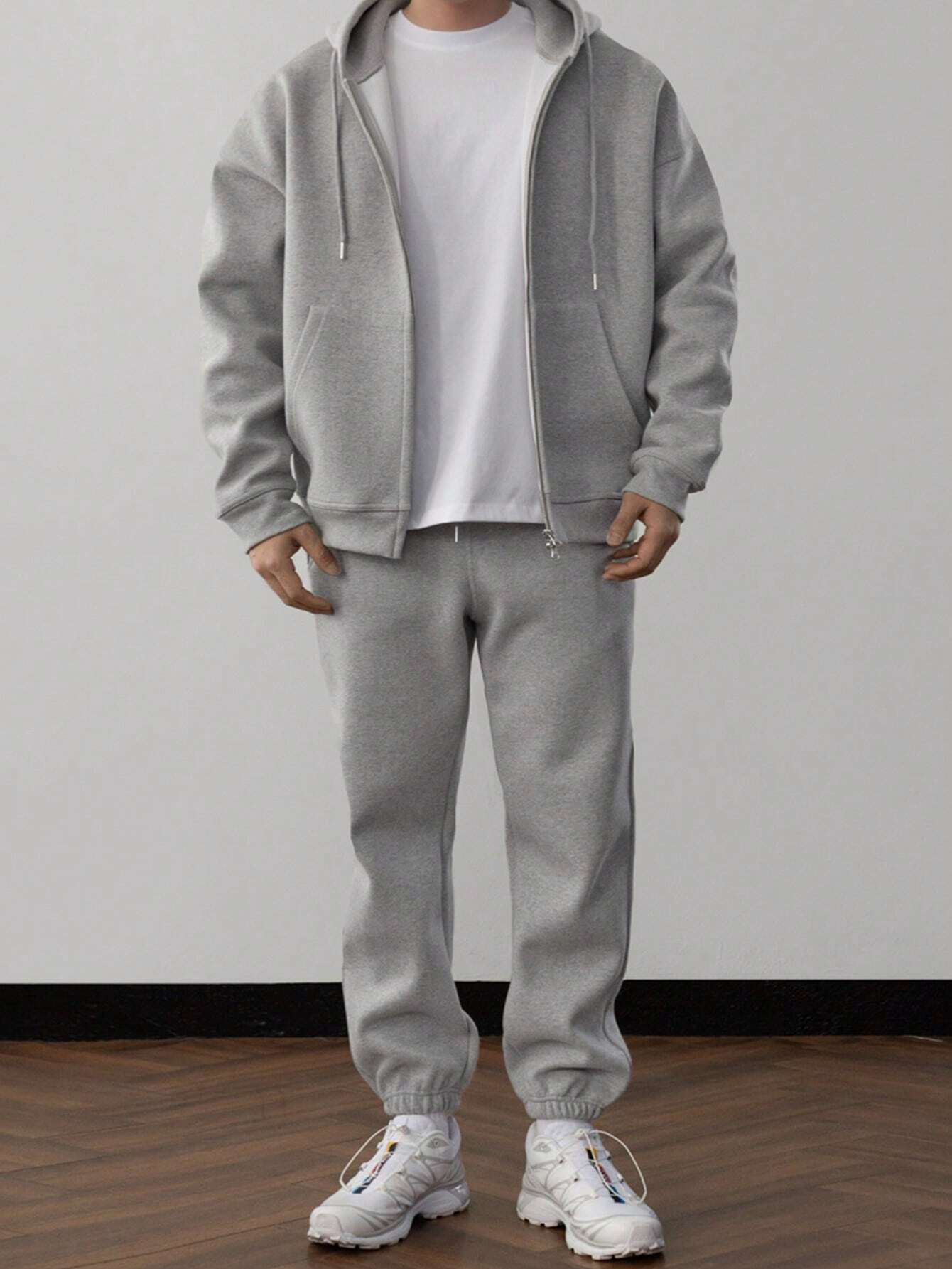 NICK | Męski zestaw casualowy z hoodie i spodniami w klasycznym stylu