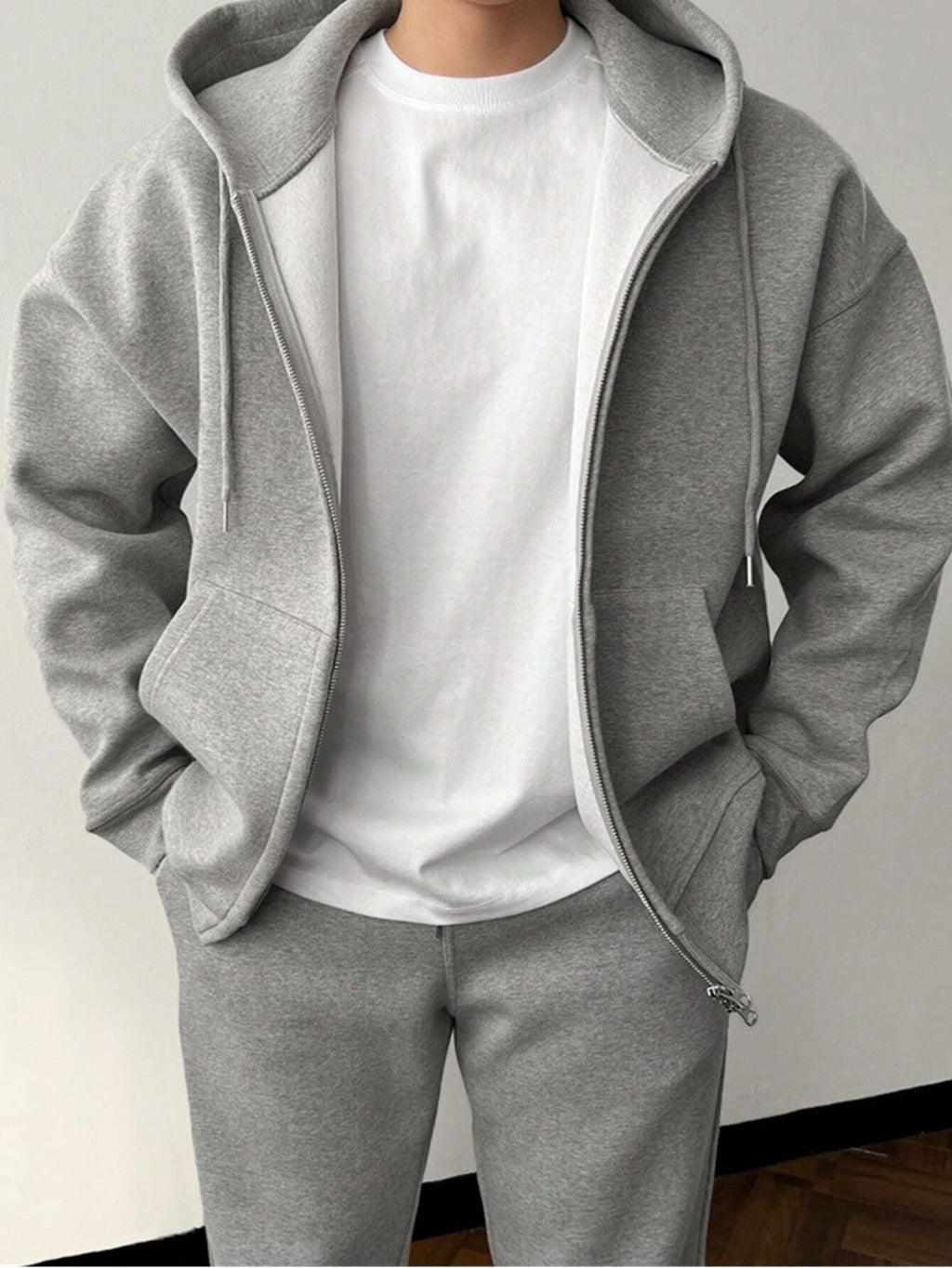NICK | Męski zestaw casualowy z hoodie i spodniami w klasycznym stylu