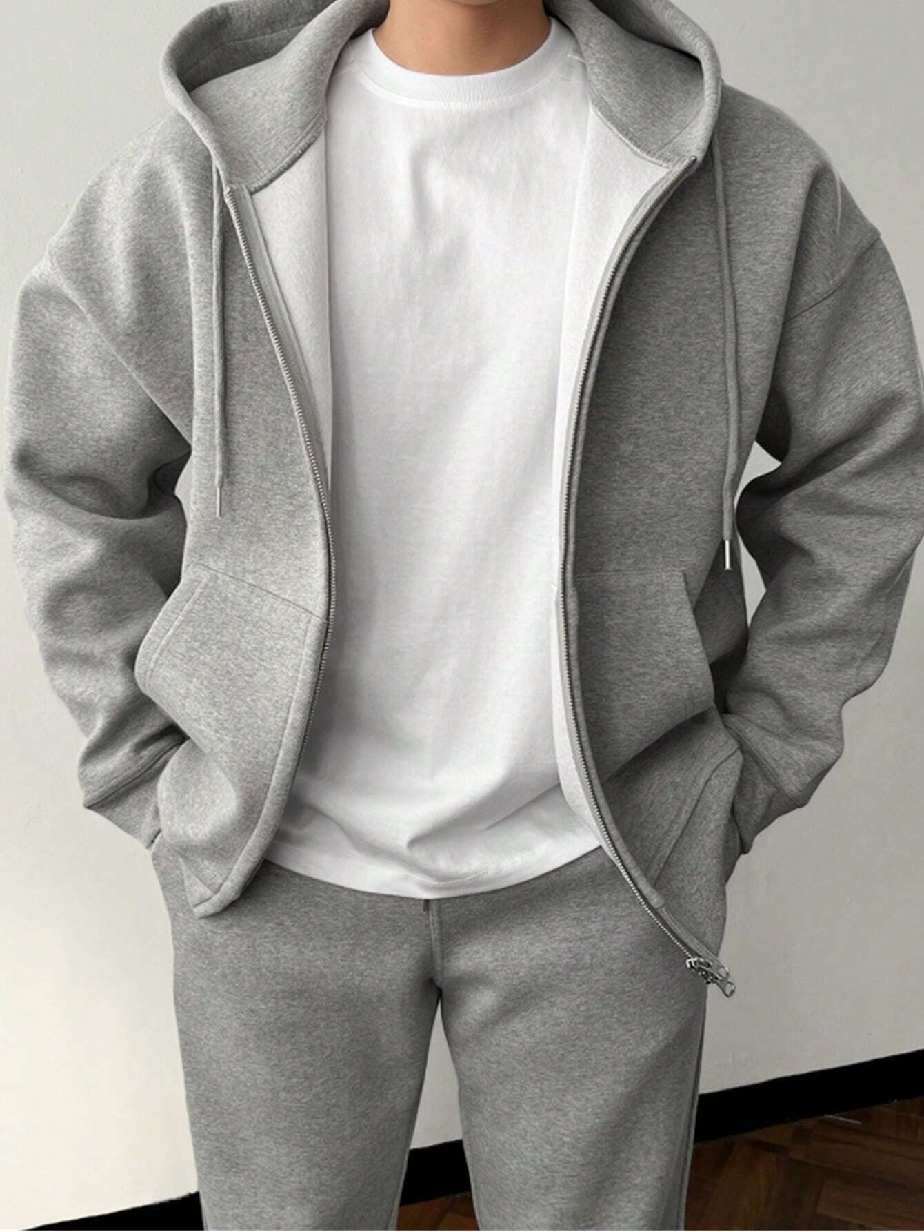 NICK | Męski zestaw casualowy z hoodie i spodniami w klasycznym stylu
