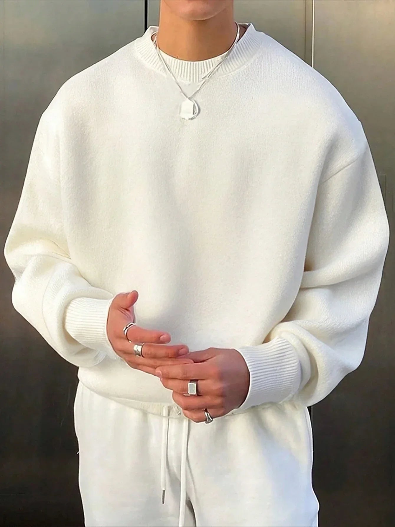 ZAVALORI – Męski Sweter z Dzianiny
