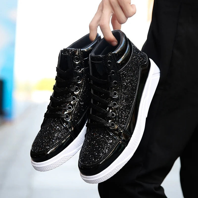 StijlForce | Męskie Sneakersy z Lśniącym Wykończeniem
