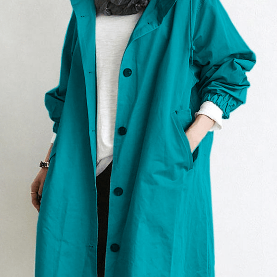 Damski Długi Trenchcoat Uniwersalny