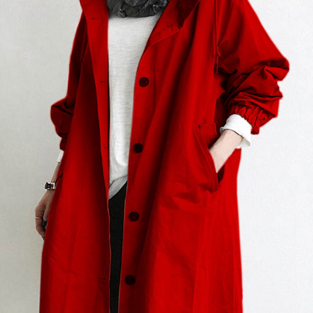 Damski Długi Trenchcoat Uniwersalny