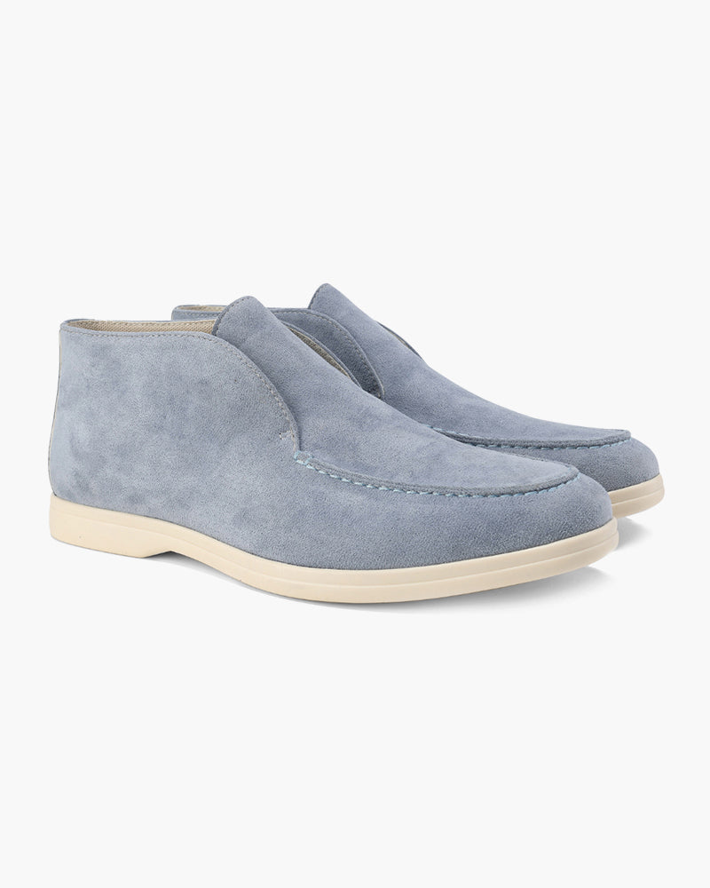 Old Money Suede Moccasins in Wysokie Style