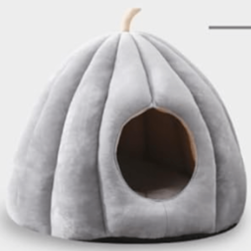 PumpkinPaws | Ciepłe i Przytulne Łóżko dla Kota na Zimowe Dni