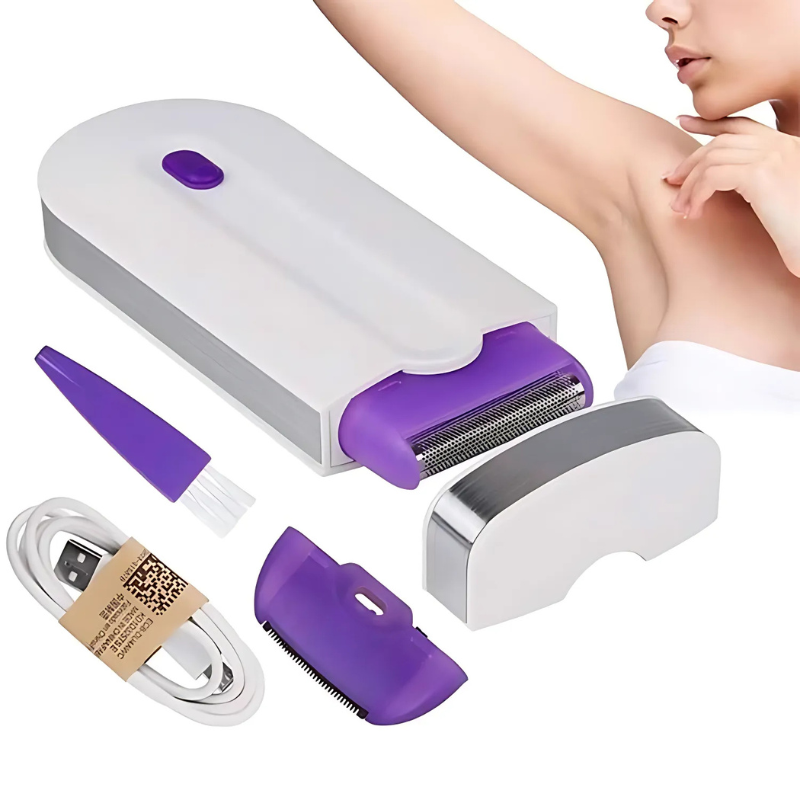 FluweelSmooth Pro | Urządzenie do depilacji laserowej | Bezbolesne usuwanie włosów | Sensa-Light Comfort