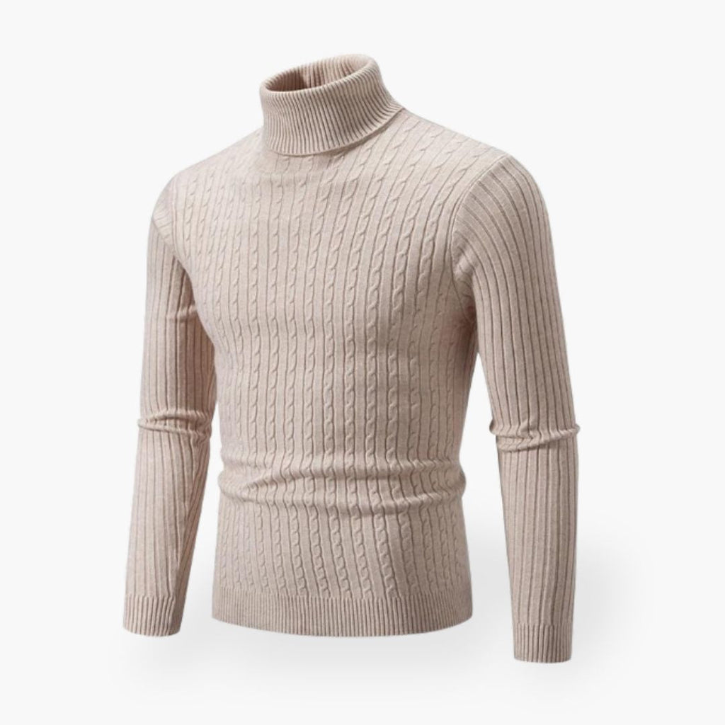 MARTIJN | Elegancki męski sweter z komfortowym wysokim kołnierzem