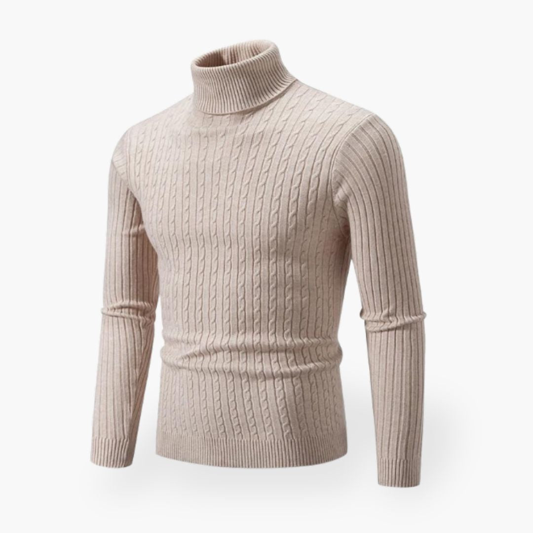 MARTIJN | Elegancki męski sweter z komfortowym wysokim kołnierzem