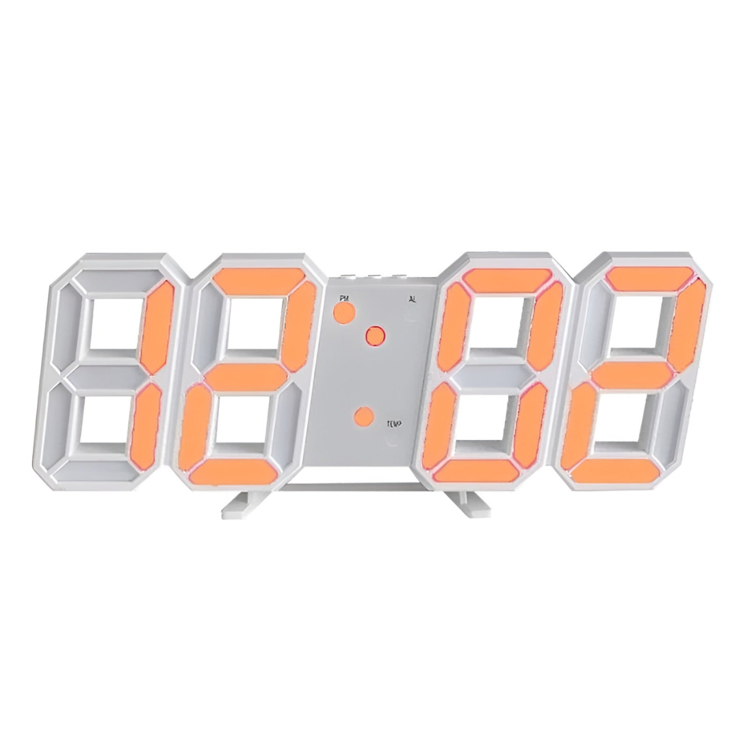 Nowoczesny Zegar Ścienny LED 3D z Cyfrowym Wyświetlaczem i Łatwą Obsługą