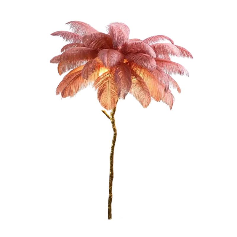 LuxeOstral - Nordic Ostrich Feather Floor Lamp