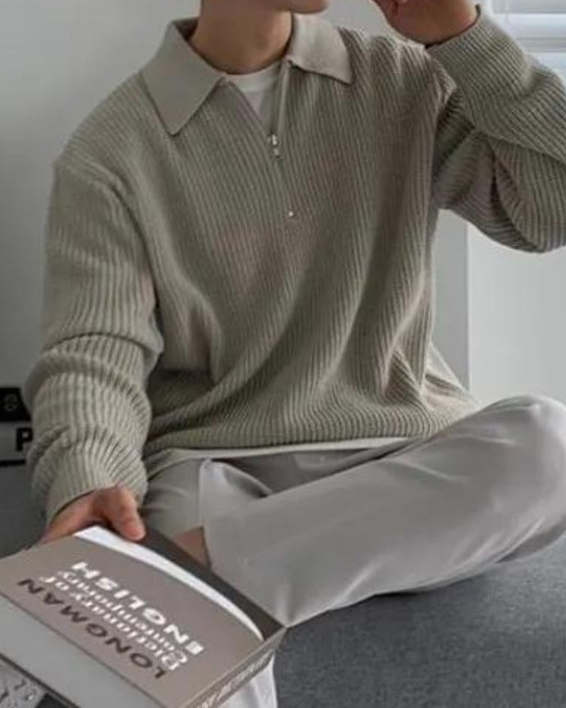 Sweter Cesare z zamkiem błyskawicznym