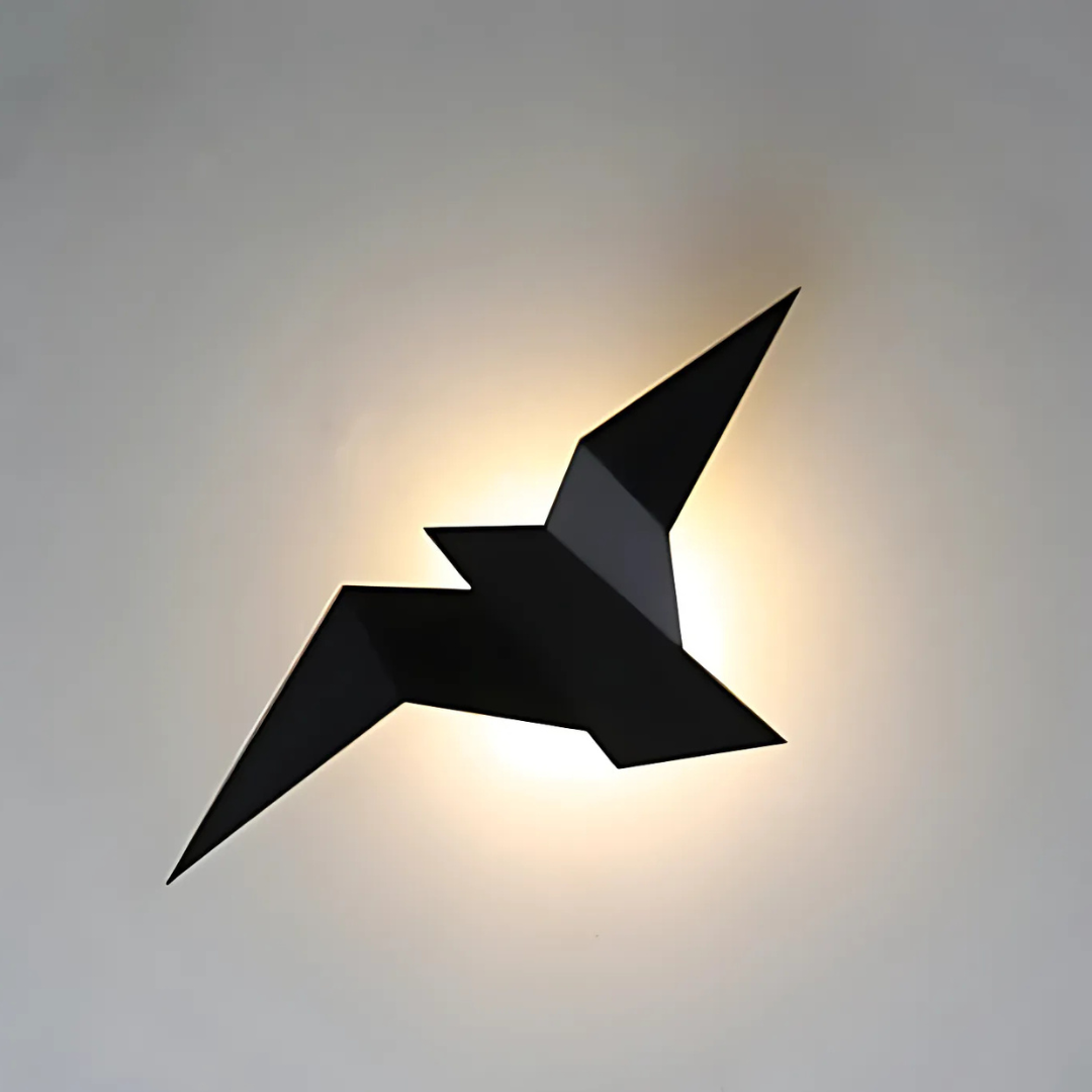 "Unikalna Lampa Ścienna Origami do Wnętrz" could be rewritten as "Wyjątkowa Lampa Ścienna Origami do Twojego Wnętrza".