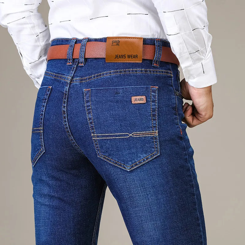Premium Denim Classic Slim Fit Jeans | Comfort & Style