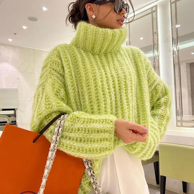 LINDE | Klasyczny sweter damski z eleganckim wykończeniem