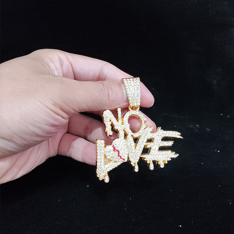 Sterling Mystique | Hip Hop Cuban Chain Necklace - NO LOVE