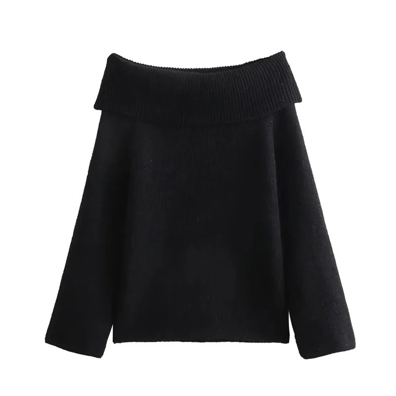 Iris | Elegancki Sweter Off-Shoulder dla Kobiet