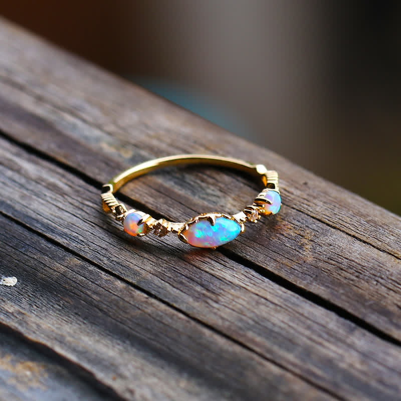 Vintage Opal Ring - Isabella: 'Love and Honesty'