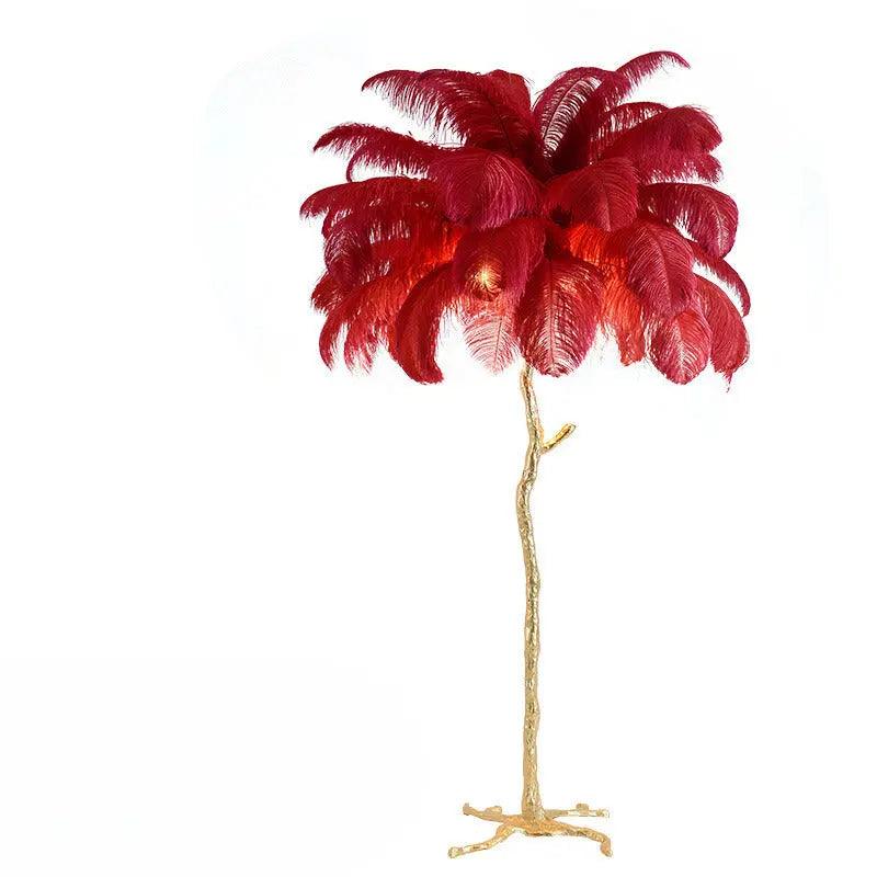 LuxeOstral - Nordic Ostrich Feather Floor Lamp