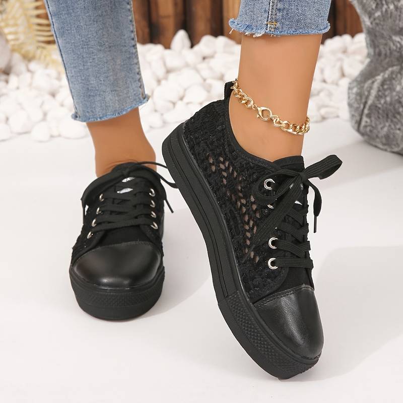 LOUISE | Eleganckie i przewiewne koronkowe sneakersy