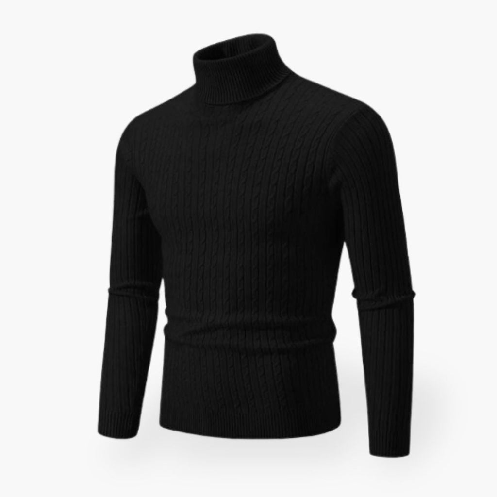 MARTIJN | Elegancki męski sweter z komfortowym wysokim kołnierzem