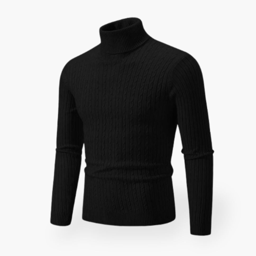 MARTIJN | Elegancki męski sweter z komfortowym wysokim kołnierzem