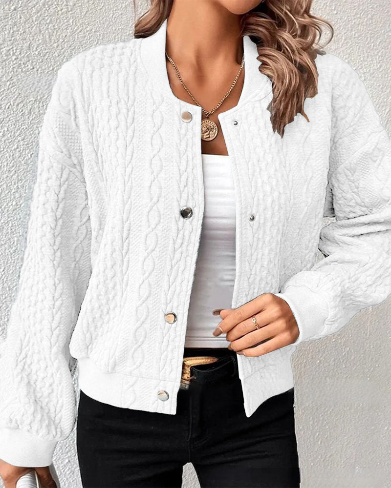 NORA | Klasyczny sweter damski z eleganckimi detalami guzików