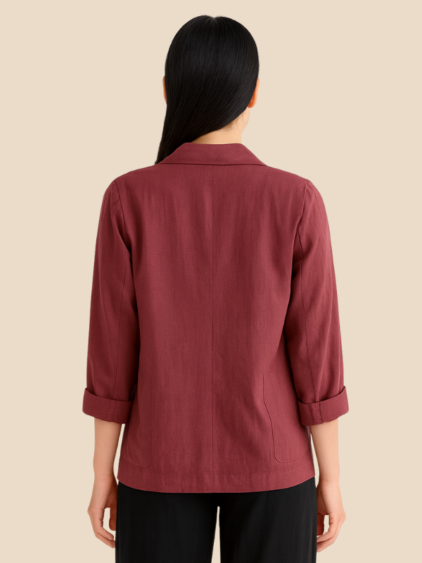 Stella | Kobiecy Lniany Żakiet