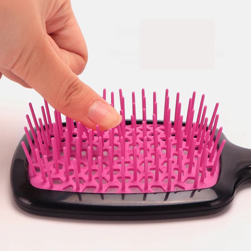 SilkBrush - Grzebień z Otworami i Poduszką Powietrzną do Stylizacji Kręconych Włosów