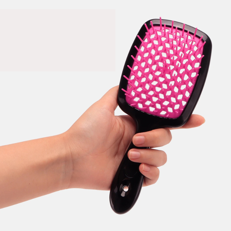 SilkBrush - Grzebień z Otworami i Poduszką Powietrzną do Stylizacji Kręconych Włosów