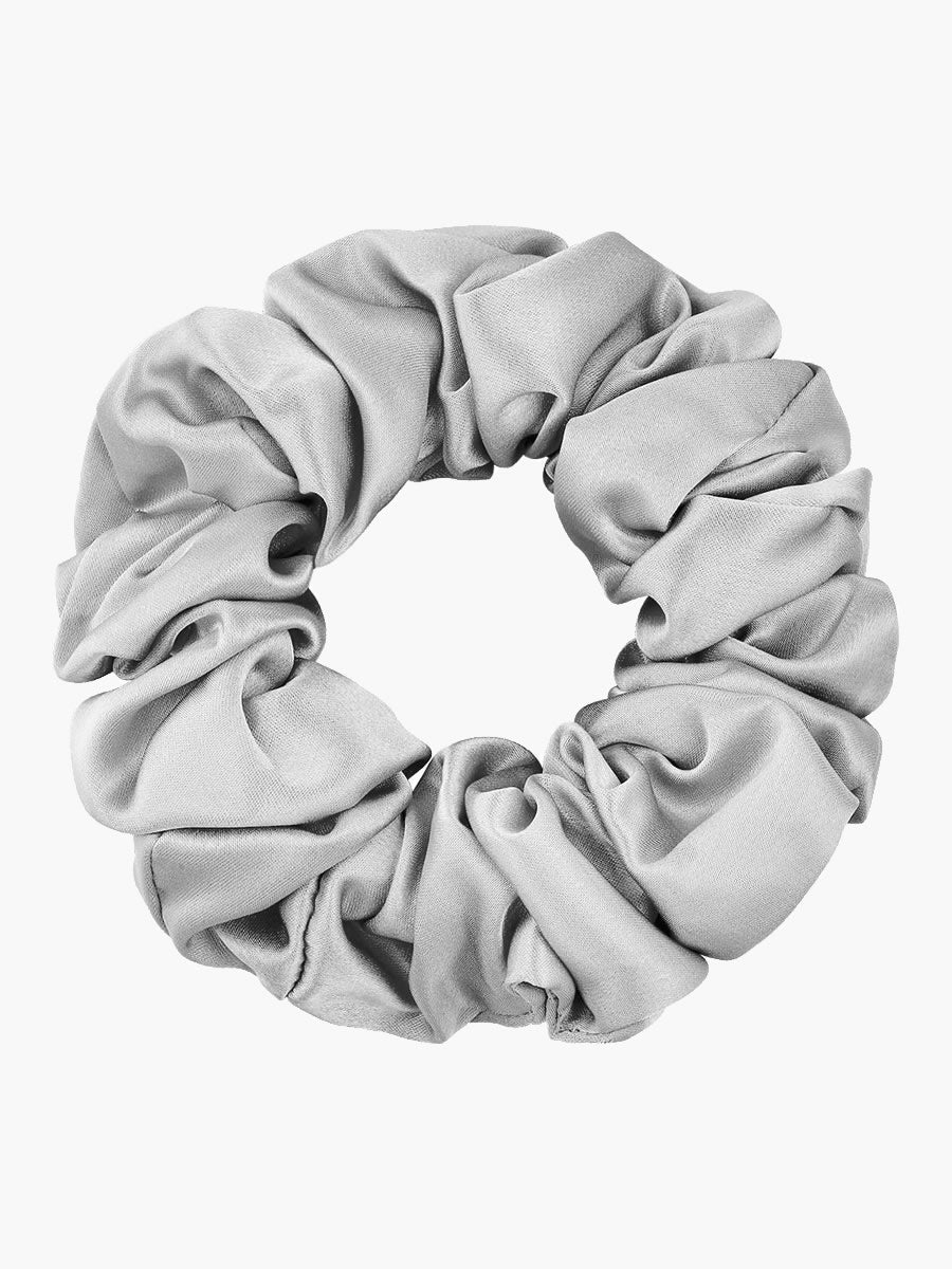VelvetSilk - Jedwabne gumki do włosów w odcieniu Midnight (3,5 cm)