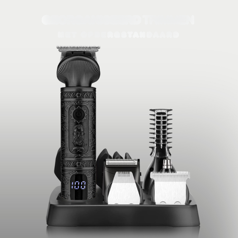 BeardMaster - 6 w 1 Trymer z Praktyczną Podstawką do Przechowywania