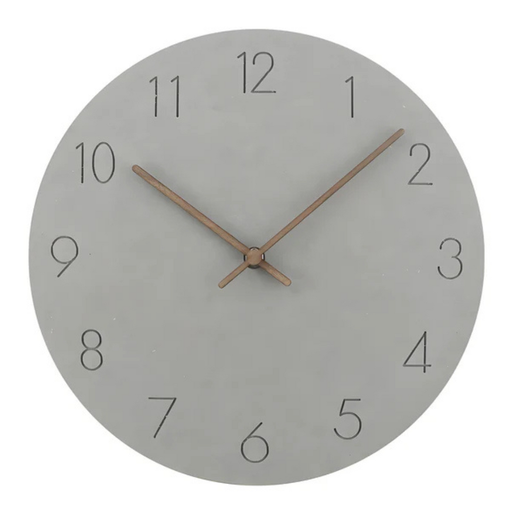 Minimalistyczny i elegancki drewniany zegar ścienny