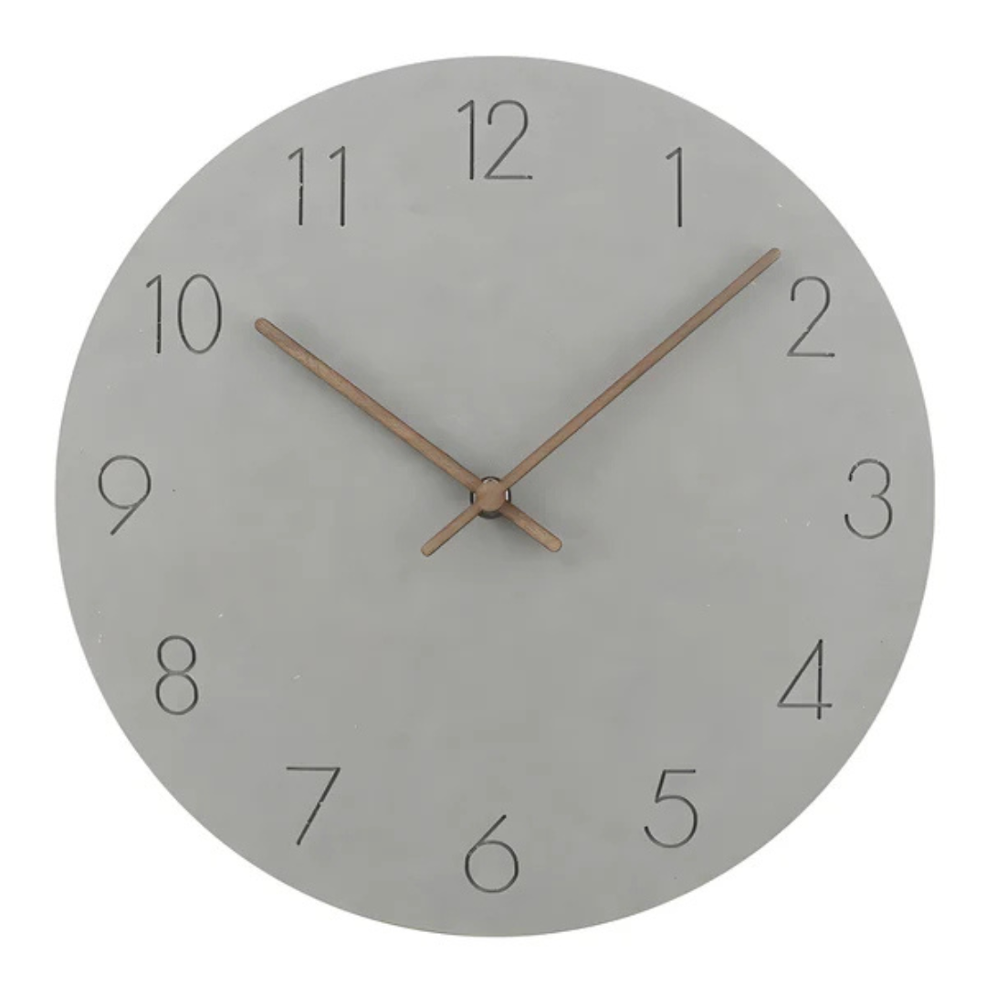 Minimalistyczny i elegancki drewniany zegar ścienny