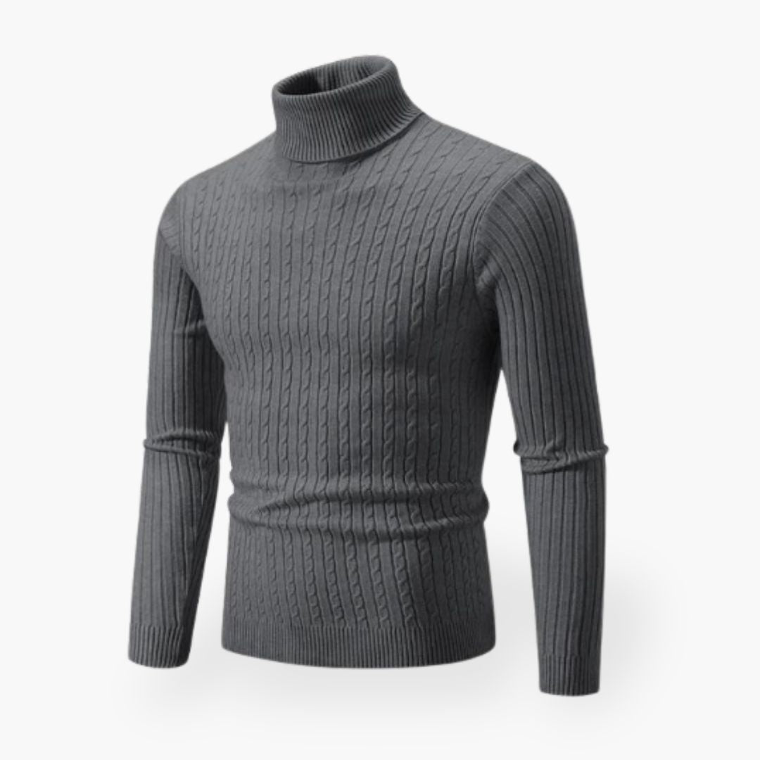 MARTIJN | Elegancki męski sweter z komfortowym wysokim kołnierzem