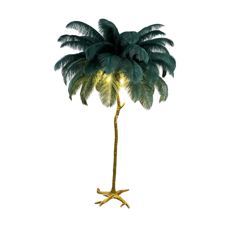 LuxeOstral - Nordic Ostrich Feather Floor Lamp