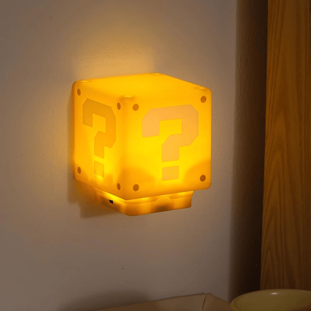 MarioLicht – Radosna Lampa Biurkowa w Kształcie Znaków Zapytania dla Dzieci i Graczy" 

Rewritten Title: "MarioLicht – Wesoła Lampa Biurkowa w Kształcie Znaków Zapytania dla Dzieci i Miłośników Gier